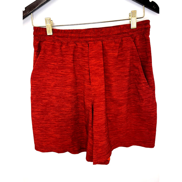 Lululemon Pace Breaker Short *Linerless 7" Updated. Size M EUC. Red - Picture 1 of 4